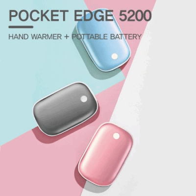 포켓 엣지 손난로 대용량 보조배터리 5200mAh(파우치+스트랩포함)