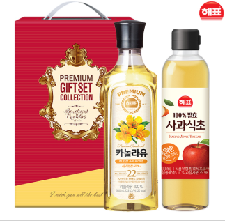 해표 카놀라유 사과식초